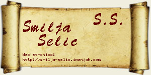 Smilja Selić vizit kartica